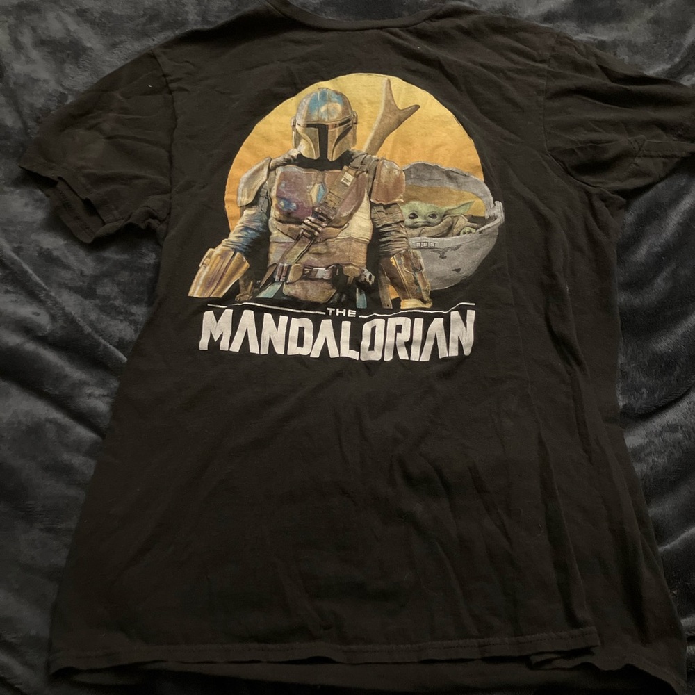 The Mandalorian Black Graphic T-Shirt
